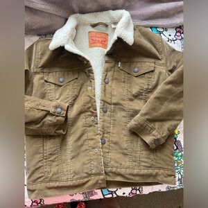 Levi's Tan Sherpa-Lined Jean Jacket